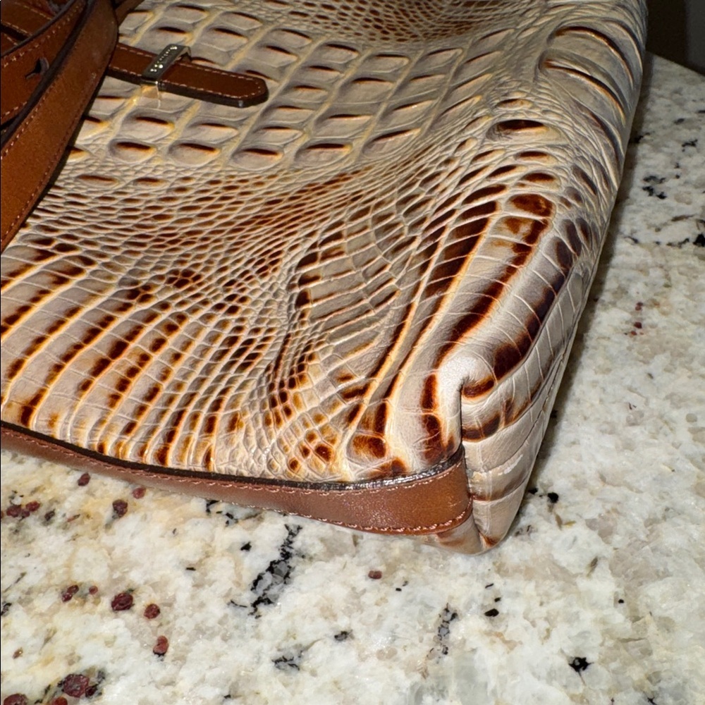 Brahmin All Day Croc Embossed Crossbody Clutch - Picture 14 of 17